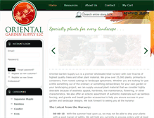 Tablet Screenshot of orientalgardensupply.com